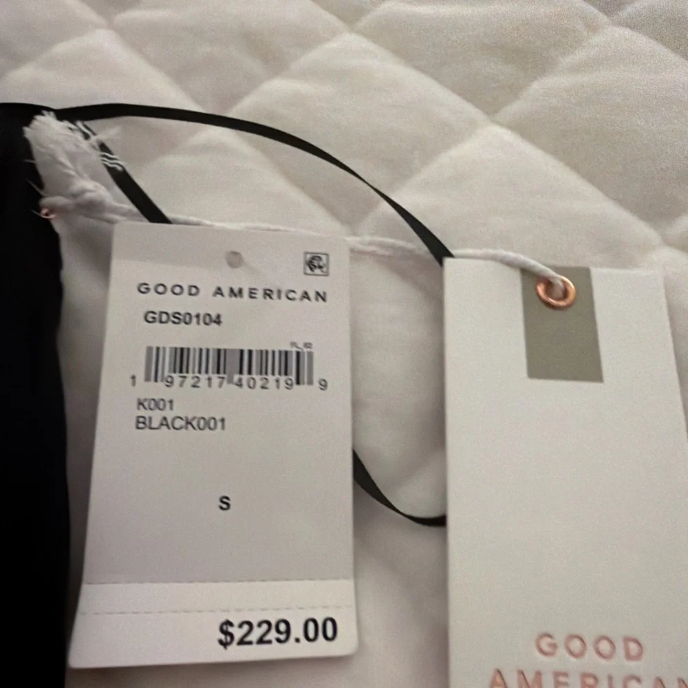 NWT Good American Black Halter Maxi Dress - Picture 11 of 11